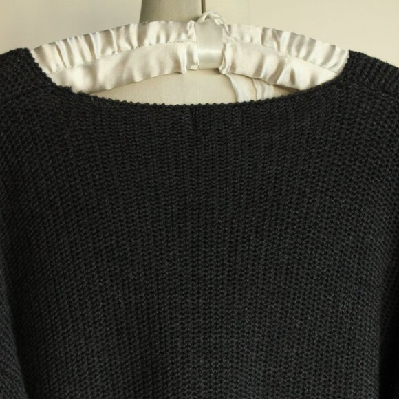J Crew Mens Merino Wool Dark Gray Sweater, Size Medium, V Neck Pullover - Picture 9 of 11
